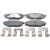 Bremsbeläge hinten - reparatursatz passend für SUBARU BRZ, SUBARU EXIGA, SUBARU FORESTER, SUBARU IMPREZA, SUBARU LEGACY, SUBARU OUTBACK, SUBARU WRX, SUBARU XV