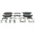 Bremsbeläge hinten - reparatursatz passend für SUBARU BRZ, SUBARU EXIGA, SUBARU FORESTER, SUBARU IMPREZA, SUBARU LEGACY, SUBARU TRIBECA, SUBARU WRX, SUBARU XV