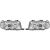 DESIGNSCHEINW.SET AUDI 80, passend für 91-94       KLARGLAS/CHROM 8Z0941004
