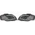 DESIGNSCHEINW.SET AUDI A3, passend für 03-08     KLARGLAS/SCHWARZ