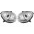 DESIGNSCHEINWF.SET   MINI, passend für 10-17      KLARGLAS/CHROME