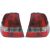 DESIGNRÜCKLEUCHT.SET  E46, passend für 01->>   KRISTALL WEISS-ROT