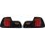 DESIGNRÜCKLEUCHT.SET  E46, passend für 01-05     KLARGLAS/SCHWARZ