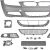 DESIGNSTOßST. VORN E90/91, passend für 08-12         LIM./TOURING