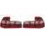 DESIGNRÜCKLEUCHT.SET  E39, passend für 95-00   KLARGLAS ROT-WEISS