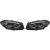 DESIGNSCHEINWERF.SET  F10, passend für 13-17     SCHWARZ; 3D LED,