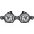 NEBELLAMPENSET     E81/E83 passend für 04->> 63 17 6 924 655