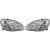DESIGNSCHEINWERF.SET W220, passend für 02-05       KLARGLAS/CHROM