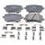 Bremsbeläge hinten - reparatursatz passend für AUDI A4, AUDI A6, AUDI A6 Allroad, AUDI Q3, SEAT ALHAMBRA, VW CC, VW PASSAT, VW PASSAT ALLTRACK, VW PASSAT CC, VW SHARAN, VW TIGUAN, VW (FAW) CC, VW (FAW) MAGOTAN, VW (SVW) TIGUAN