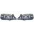 DESIGNSCHEINWF. SET ASTRA, passend für 97-04       CHROM KLARGLAS
