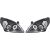 DESIGNSCHEINWF.SET VECTRA, passend für 05-08     KLARGLAS/SCHWARZ