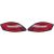 DESIGNRÜCKLP.SET  BOXSTER, passend für 04-08             KLARGLAS