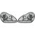 DESIGNSCHEINW.SET CAYENNE, passend für 03-07            DRL-LOOK,