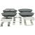 Bremsbeläge vorne - reparatursatz passend für HYUNDAI ELANTRA, HYUNDAI i30, HYUNDAI KONA, HYUNDAI (BEIJING) i30, KIA CARENS, KIA CEE'D, KIA CERATO, KIA CERATO KOUP, KIA PRO CEE'D, KIA SHUMA, KIA SOUL, KIA (DYK) CERATO, KIA (DYK) F