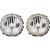 DESIGNSCHEINWERF.SET GOLF, passend für 74-83    H4 KLARGLAS CHROM