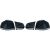 DESIGNRÜCKLAMP.SET GOLF 6, passend für 08-12     R20 LOOK/SCHWARZ