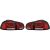 DESIGNRÜCKLAMP.SET GOLF 6, passend für 08-12      LED; ROT-WEISS,