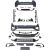 STOßSTANGEN KIT    GOLF 7, passend für 12-17     GOLF R7.5 OPTIK,