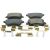Bremsbeläge hinten - reparatursatz passend für AUDI A3, AUDI A4, AUDI A6, AUDI A6 Allroad, AUDI Q3, AUDI TT, AUDI (FAW) A4, AUDI (FAW) A6L, SEAT ALTEA, SEAT ALTEA XL, SEAT EXEO, SEAT LEON, SEAT LEON ST, SEAT TOLEDO, SKODA OCTAVIA,