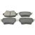 Bremsbeläge hinten passend für AUDI A1, AUDI A1 City Carver, AUDI Q3, SEAT ALHAMBRA, SEAT LEON, SEAT LEON ST, SKODA OCTAVIA, VW CADDY, VW CADDY ALLTRACK, VW GOLF, VW PASSAT, VW POLO, VW SHARAN