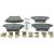 Bremsbeläge hinten - reparatursatz passend für CITROEN C4 GRAND PICASSO, CITROEN C4 PICASSO, FORD MONDEO, FORD USA FIVE HUNDRED, FORD USA TAURUS, FORD USA TAURUS X, MERCURY SABLE
