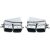 SPORTAUSPUFFBLENDEN   F01, passend für 08-15               CHROM,