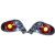 DESIGNRÜCKLAMP.SET 206 CC, passend für 98-05         KLARGL/CHROM