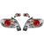 DESIGNRÜCKLAMPEN SET  206, passend für 98->>       KLARGLAS/CHROM