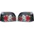 DESIGNRÜCKLAMPEN SET CLIO, passend für 90-98     KLARGLAS/SCHWARZ
