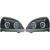 DESIGNSCHEINWERF.SET CLIO, passend für 01-05     KLARGLAS/SCHWARZ