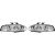 DESIGNSCHEINWF. SET CIVIC, passend für 92-95       KLARGLAS/CHROM