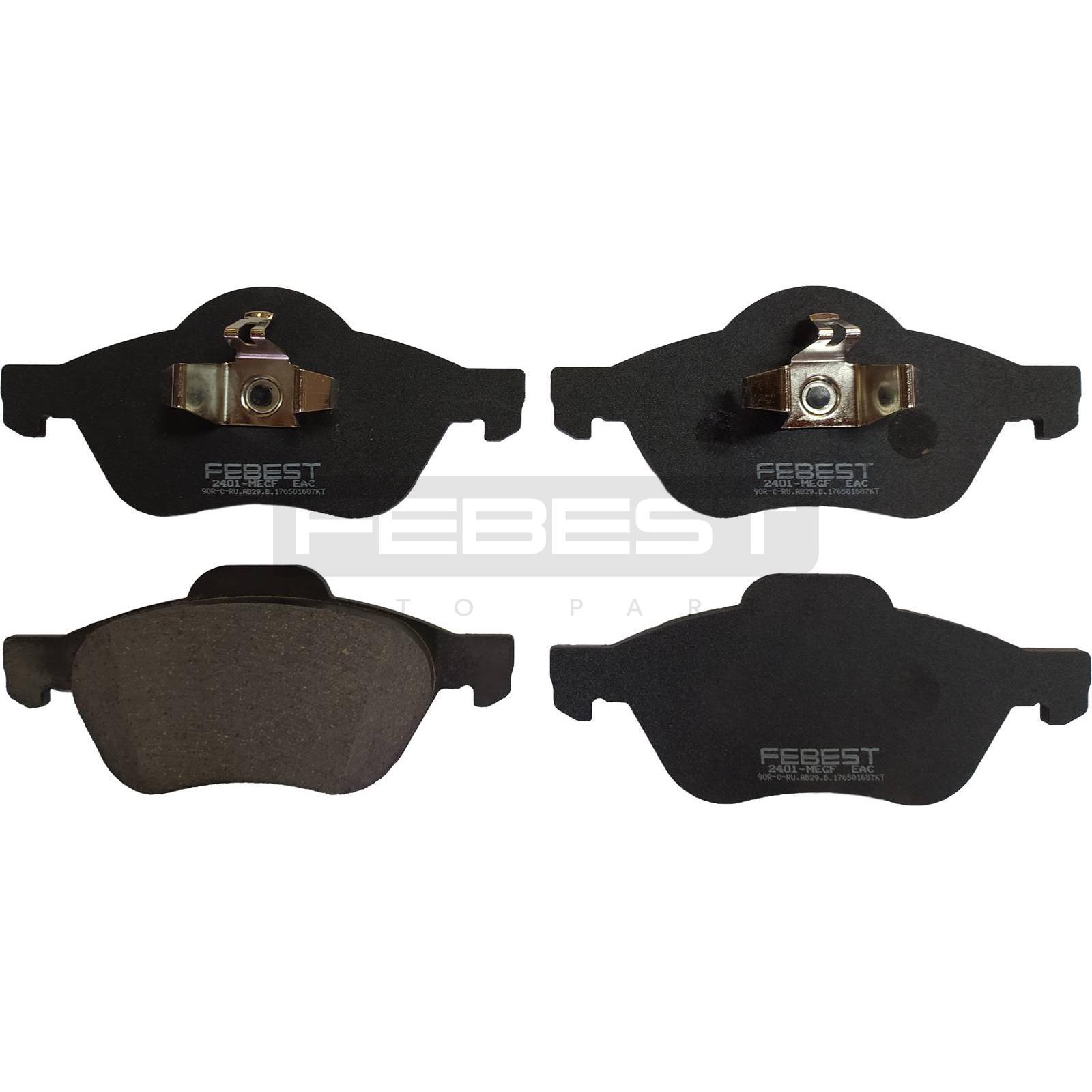 Bremsbeläge vorne passend für RENAULT CLIO, RENAULT ESPACE, RENAULT GRAND SCÉNIC, RENAULT LAGUNA, RENAULT MEGANE, RENAULT SCÉNIC, RENAULT TWINGO, RENAULT VEL SATIS, RENAULT WIND