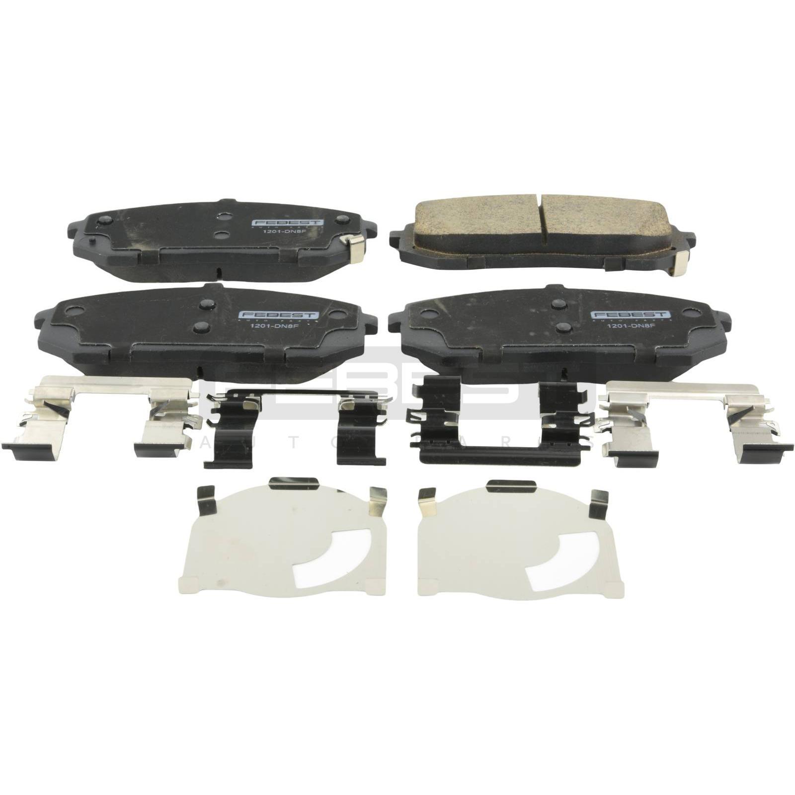 Bremsbeläge vorne - reparatursatz passend für HYUNDAI ix35, HYUNDAI SONATA, HYUNDAI TUCSON, HYUNDAI (BEIJING) SONATA, HYUNDAI (BEIJING) TUCSON, KIA K5, KIA OPTIMA, KIA SPORTAGE, KIA SPORTAGE-ACE, KIA (DYK) K5, KIA (DYK) SPORTAGE,