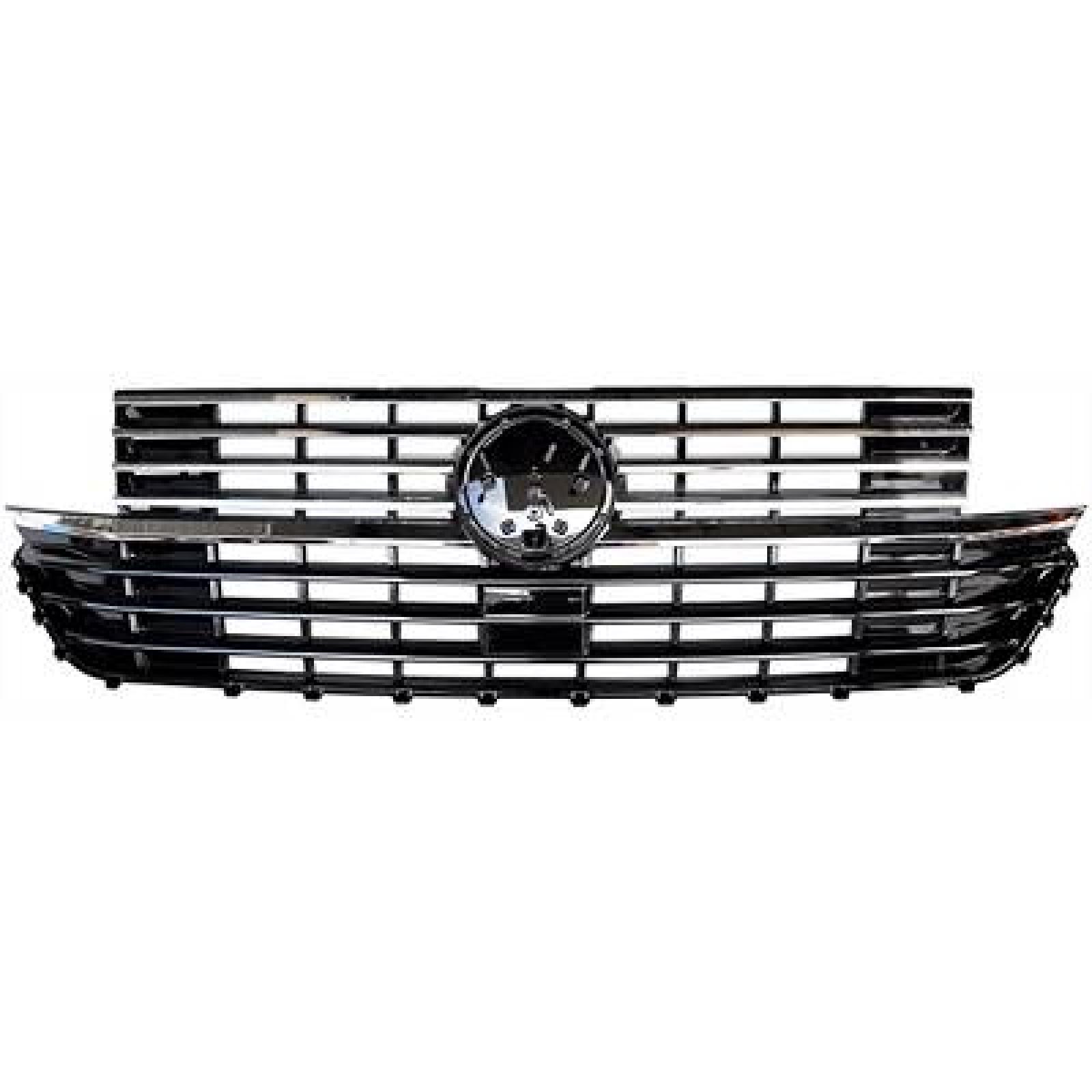 DESIGNGRILL       VW T6.1, passend für 19-24  SCHWARZ GLANZ/CHROM