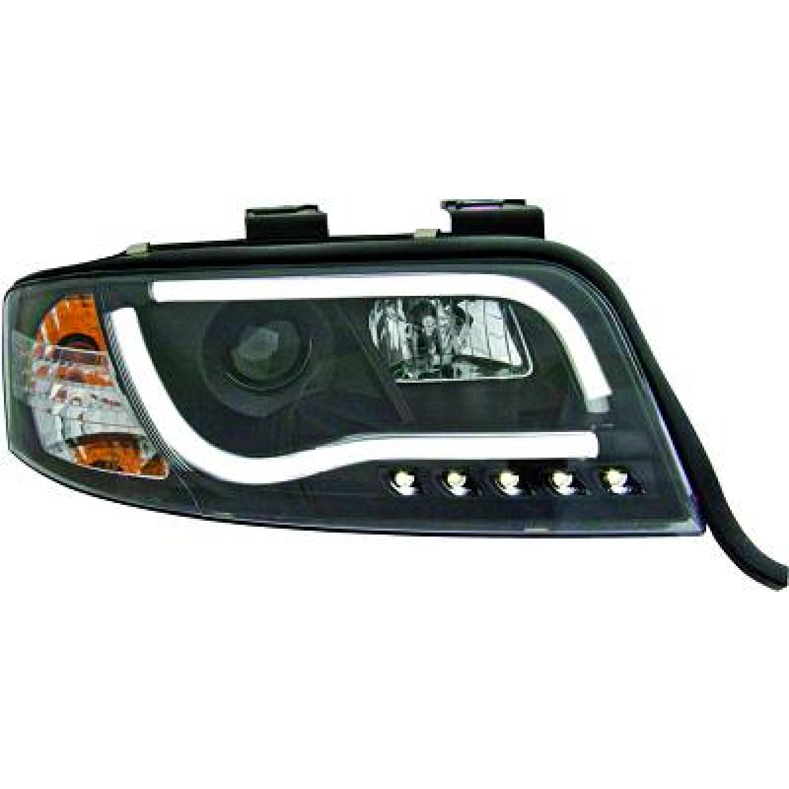 DESIGNSCHEINW.SET AUDI A6, passend für 01-05     KLARGLAS/SCHWARZ