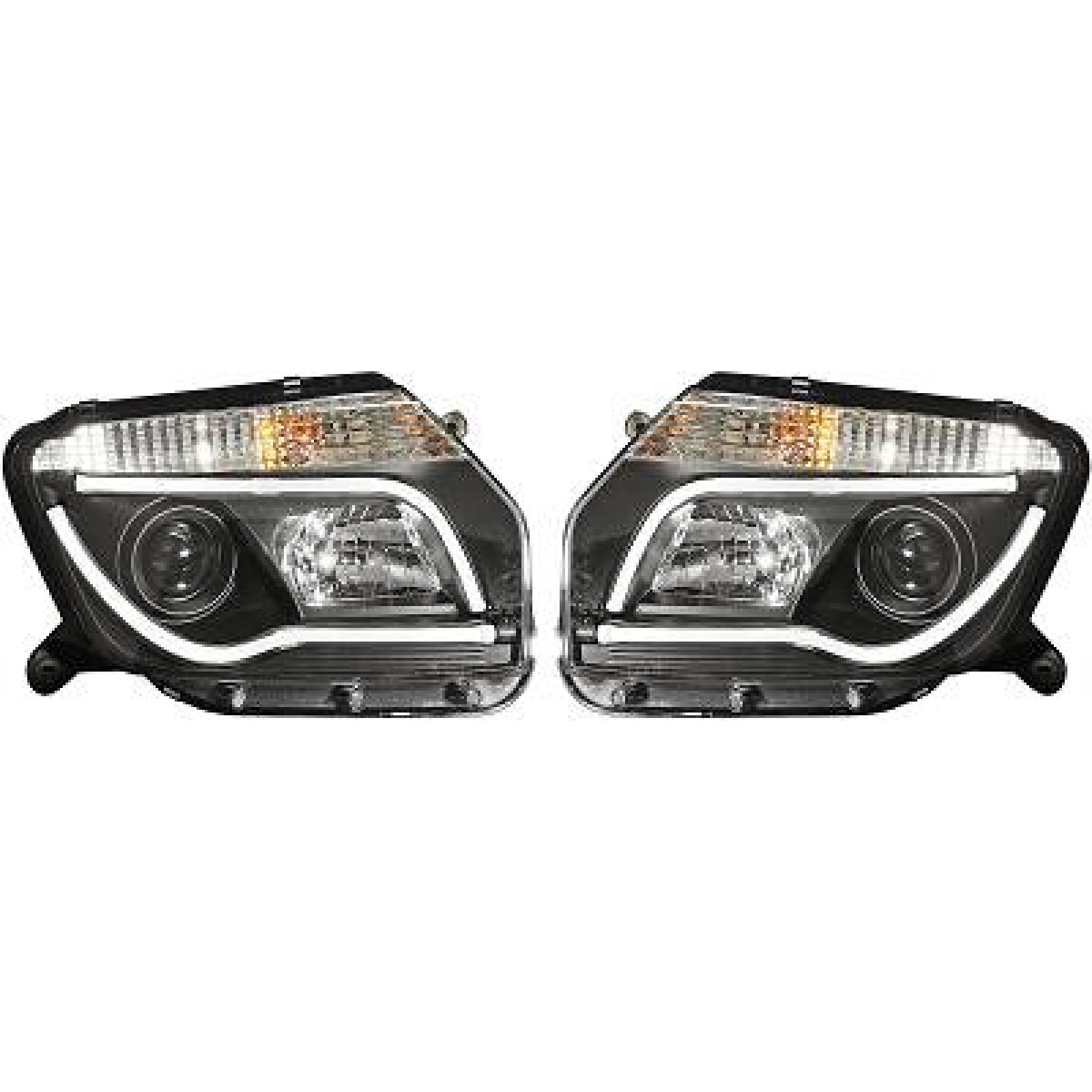 DESIGNSCHEINW.SET  DUSTER, passend für 11-14     KLARGLAS/SCHWARZ