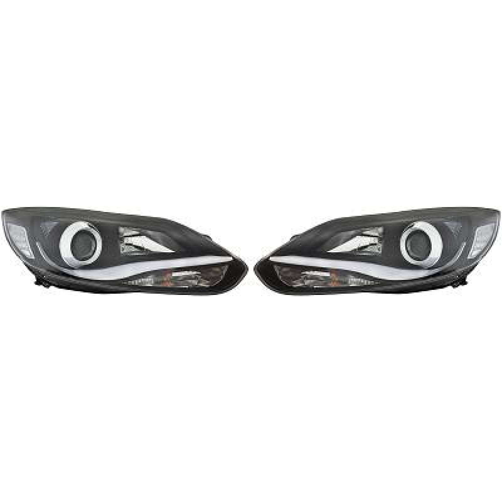 DESIGNSCHEINW.SET   FOCUS, passend für 11-14     KLARGLAS/SCHWARZ