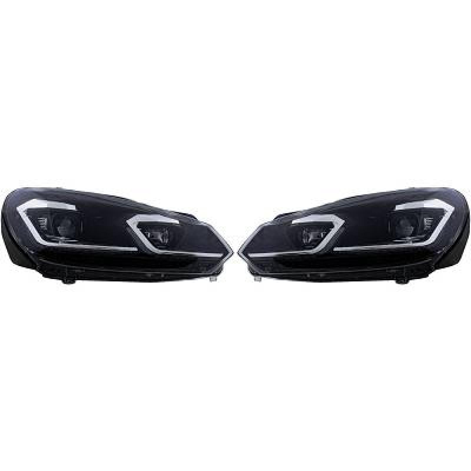 DESIGNSCHEINW. SET GOLF 6, passend für 08-12         CHROMLEISTE,