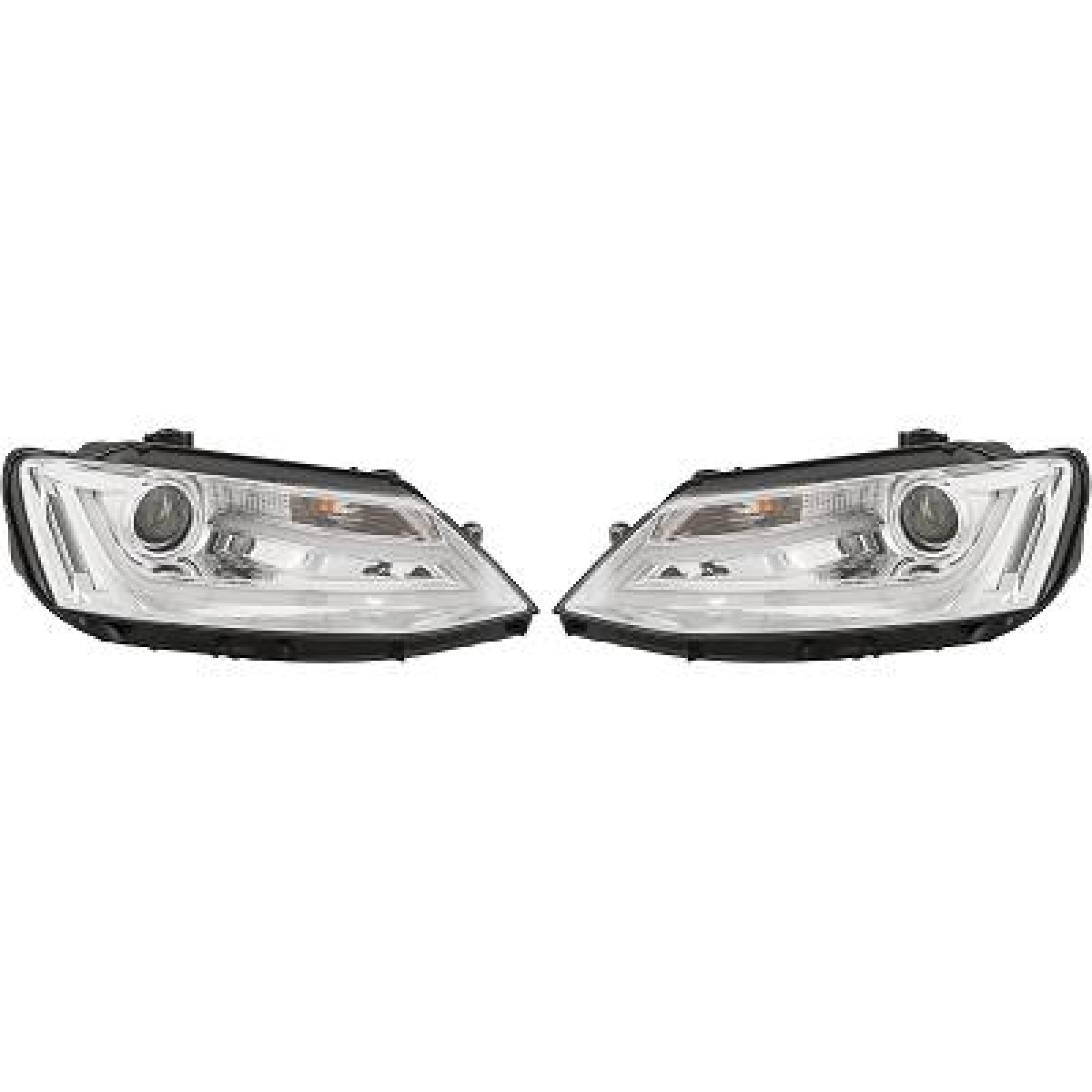 DESIGNSCHEINW.SET   JETTA, passend für 11-16     KLARGLAS/CHROM