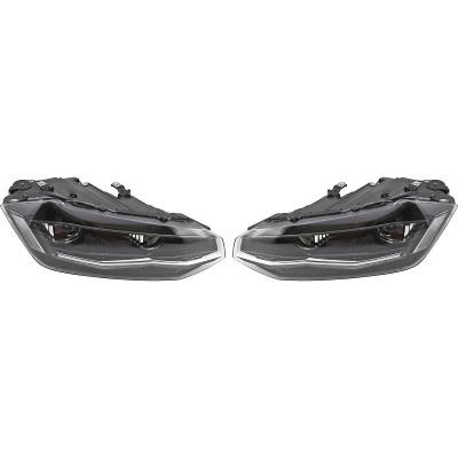 DESIGNSCHEINW. SET   POLO, passend für 17-21      CHROM STREIFEN,