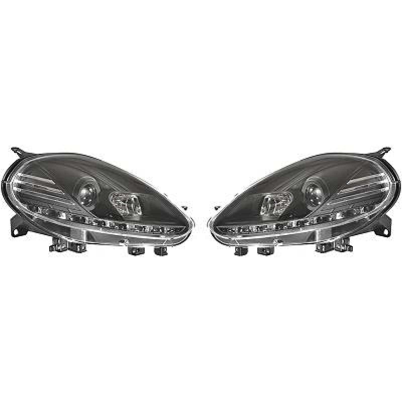 DESIGNSCHEINW.SET   PUNTO, passend für 09-12      KLARGL./SCHWARZ