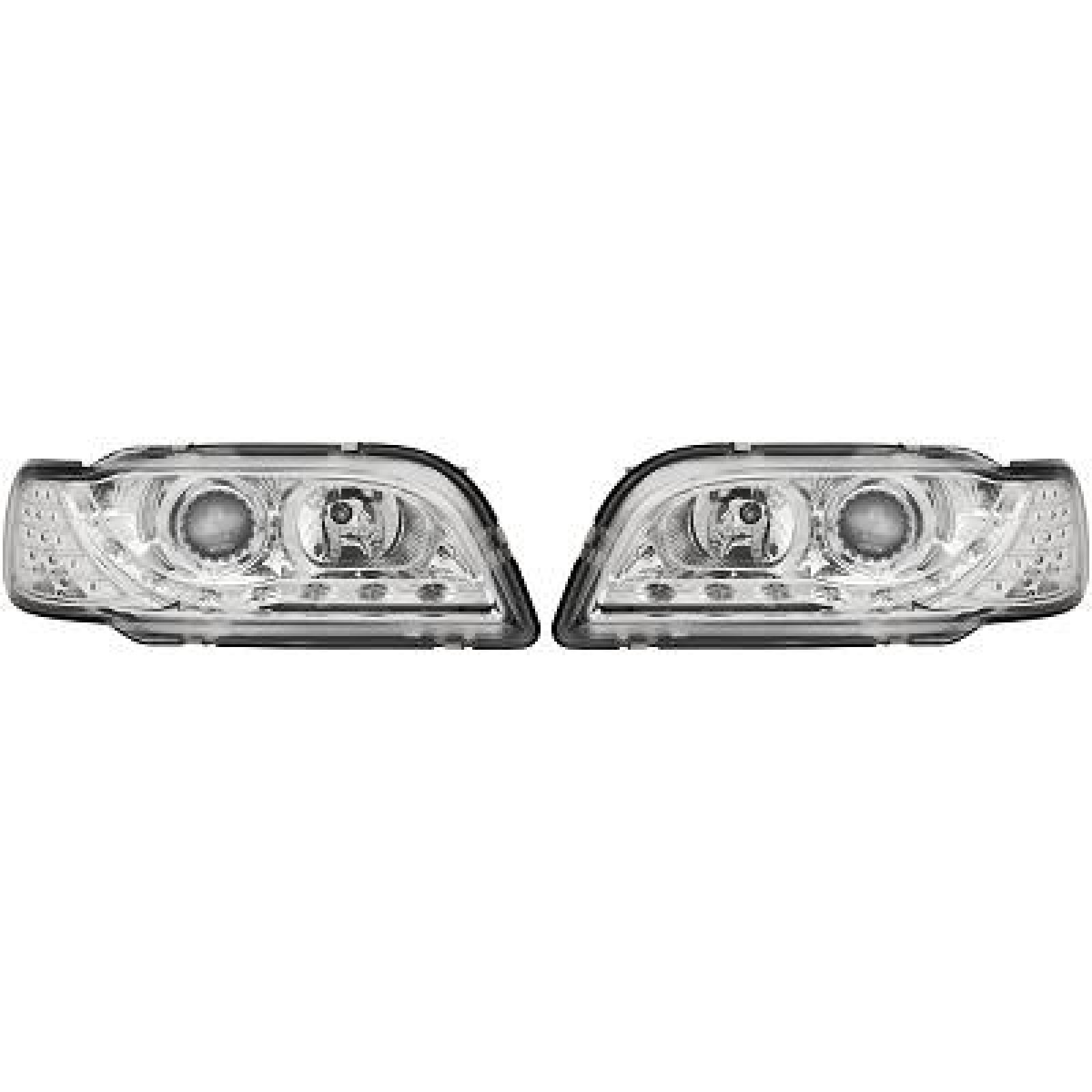 DESIGNSCHEINW.SET   S/V40, passend für 96-00       KLARGLAS/CHROM