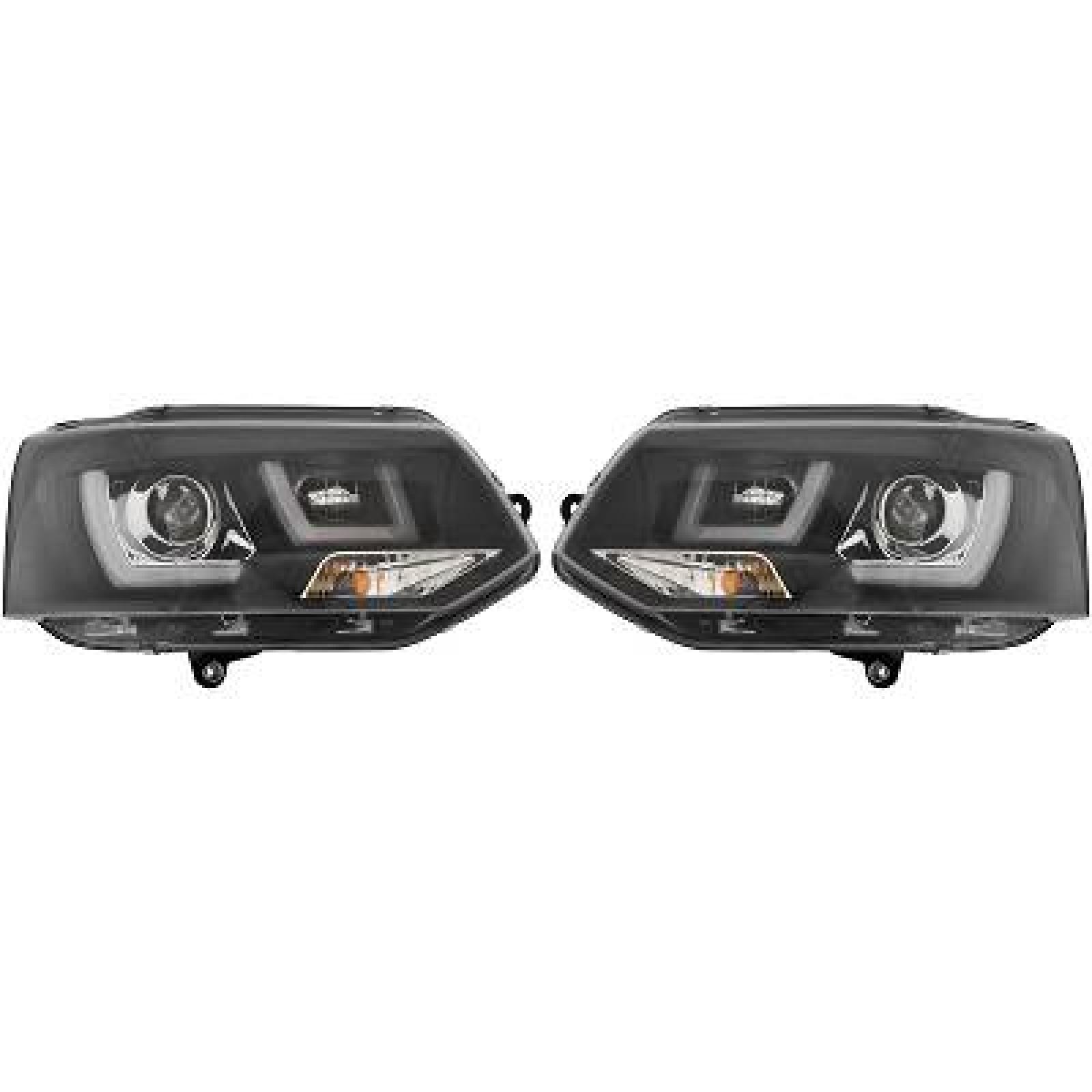 DESIGNSCHEINW.SET      T5, passend für 09-15      KLARGL./SCHWARZ