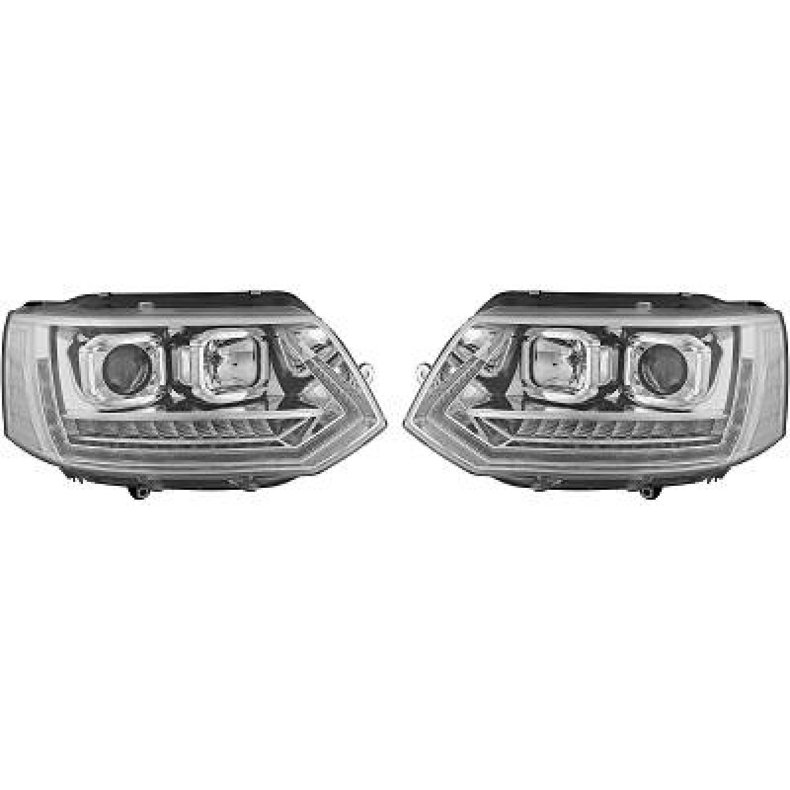 DESIGNSCHEINW.SET      T5, passend für 09-15       KLARGLAS/CHROM