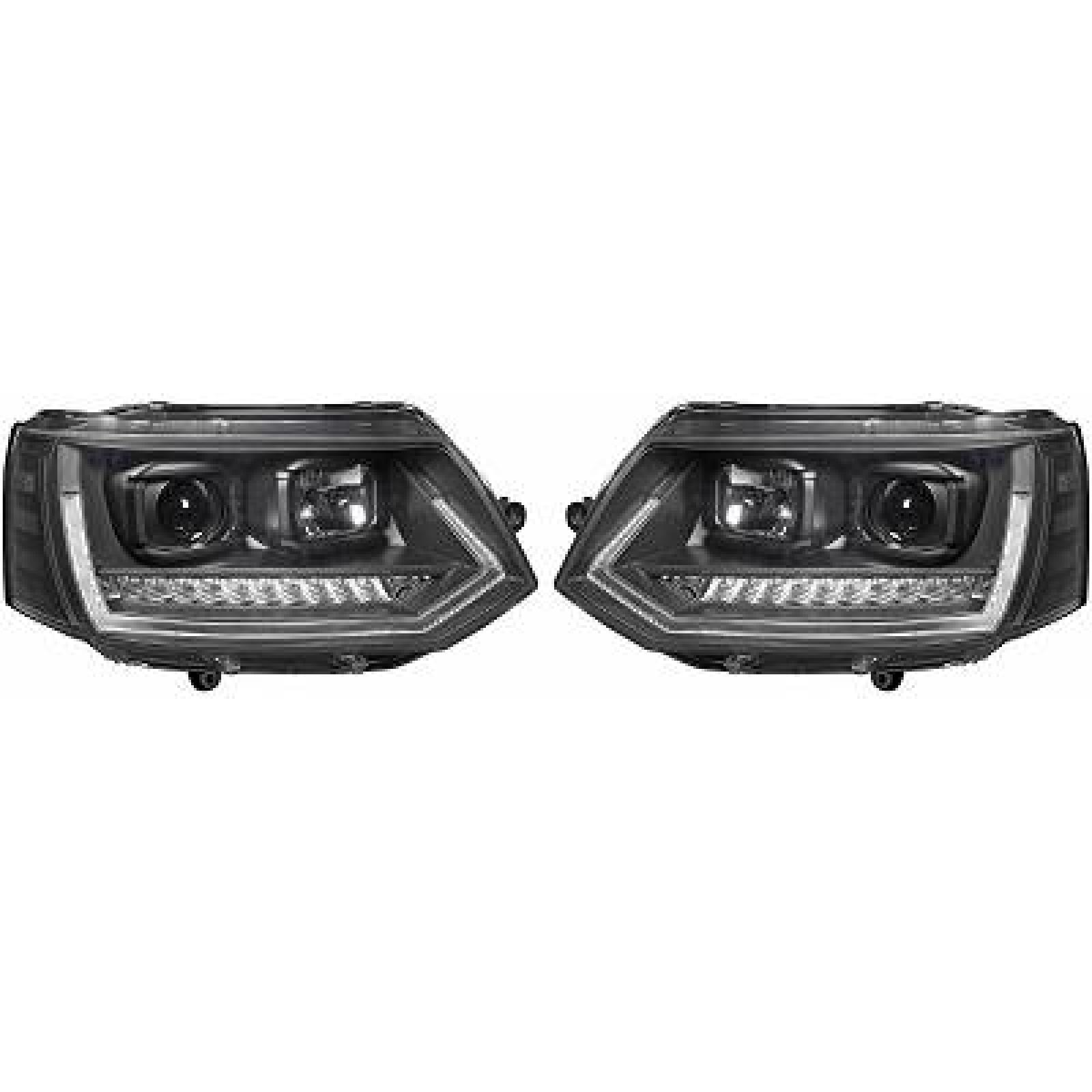 DESIGNSCHEINW.SET      T5, passend für 09-15     KLARGLAS/SCHWARZ