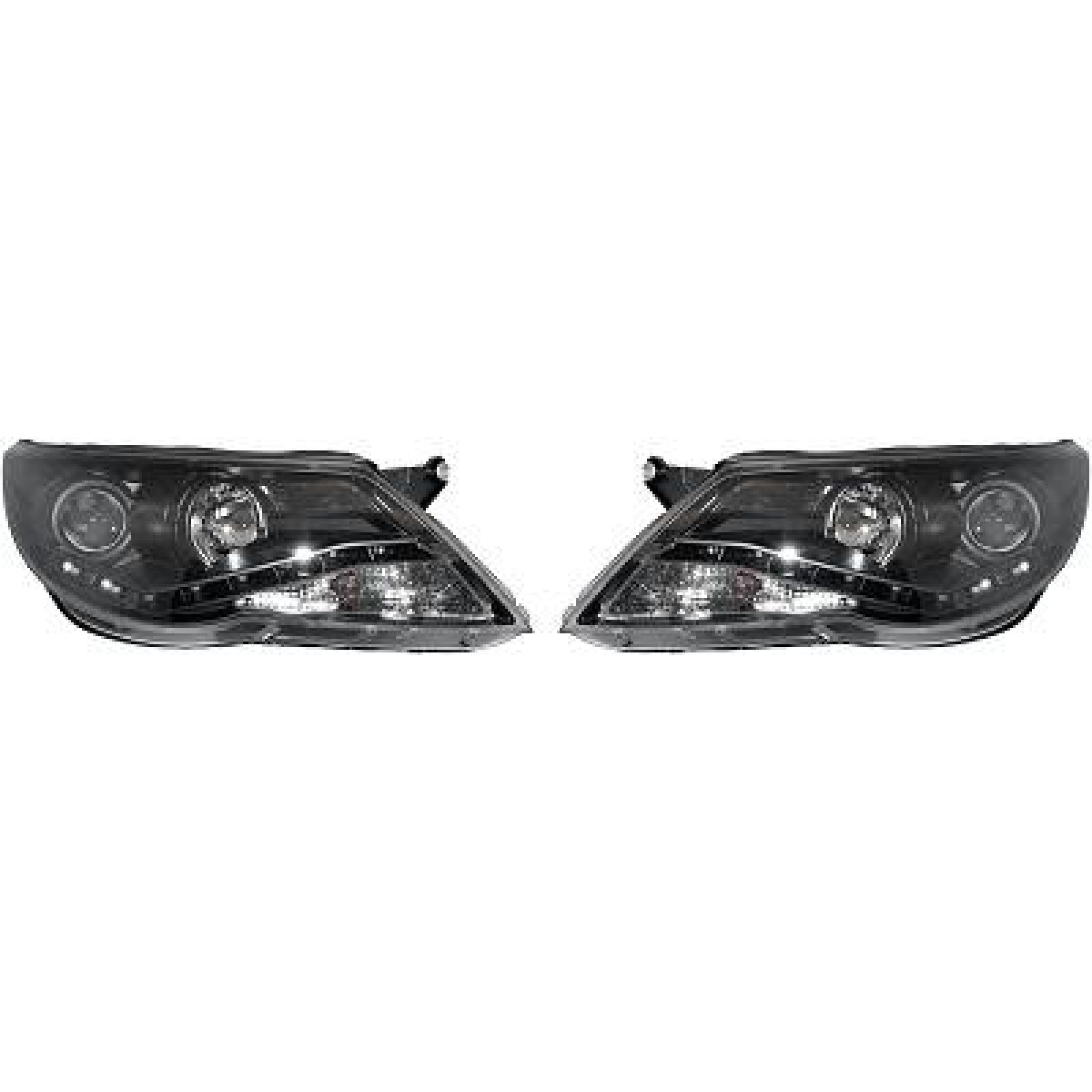 DESIGNSCHEINW.SET  TIGUAN, passend für 07-11      KLARGL./SCHWARZ