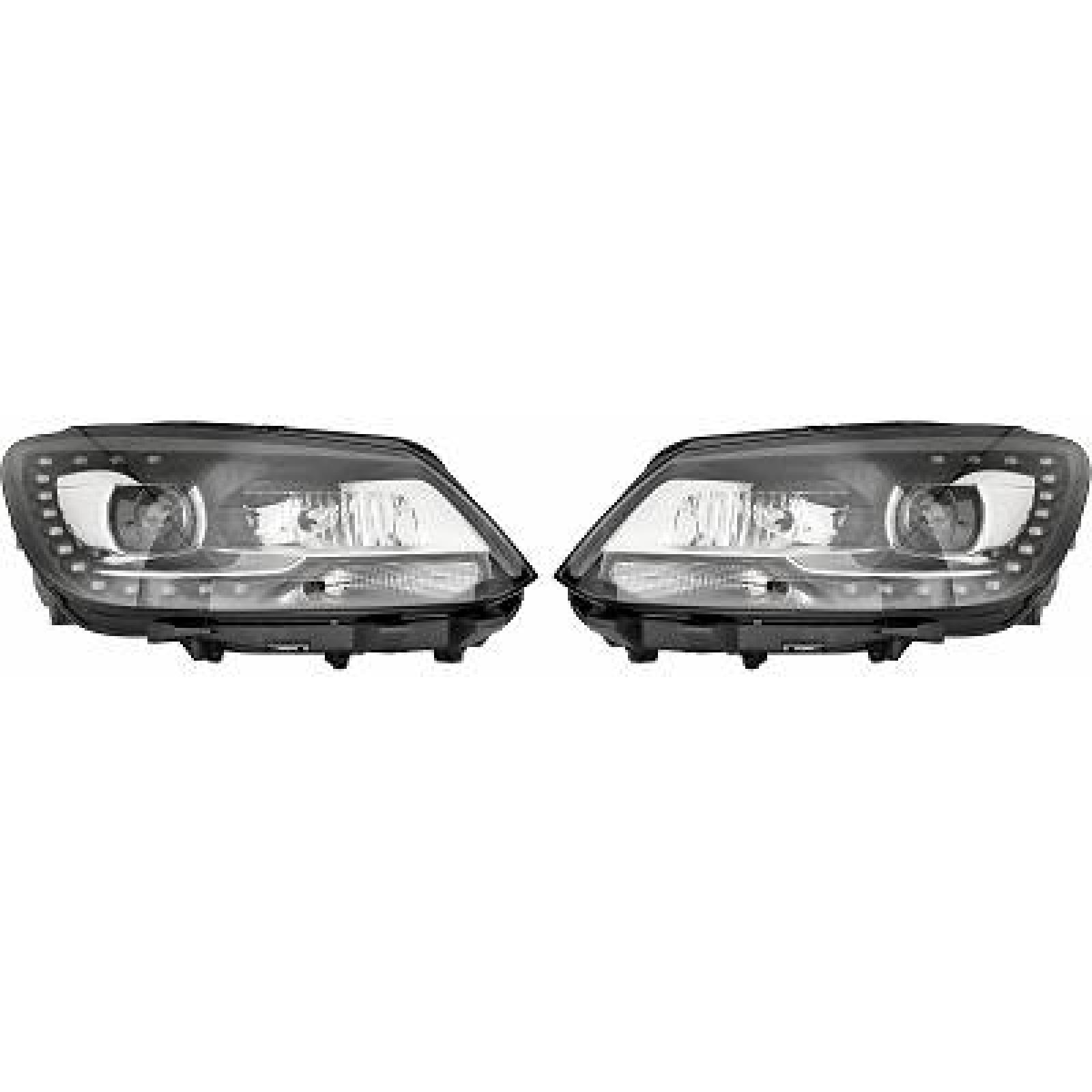 DESIGNSCHEINW.SET  TOURAN, passend für 10-15     KLARGLAS/SCHWARZ