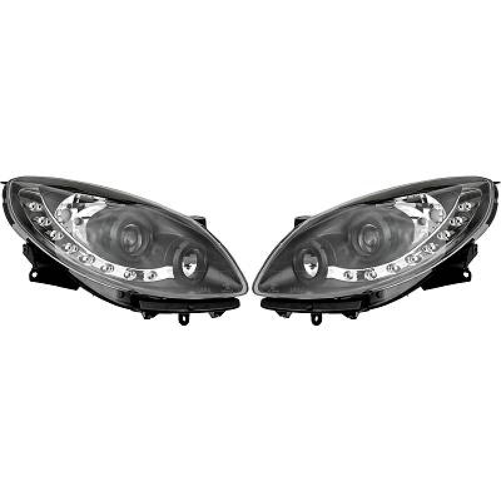 DESIGNSCHEINW.SET  TWINGO, passend für 07-11     KLARGLAS/SCHWARZ