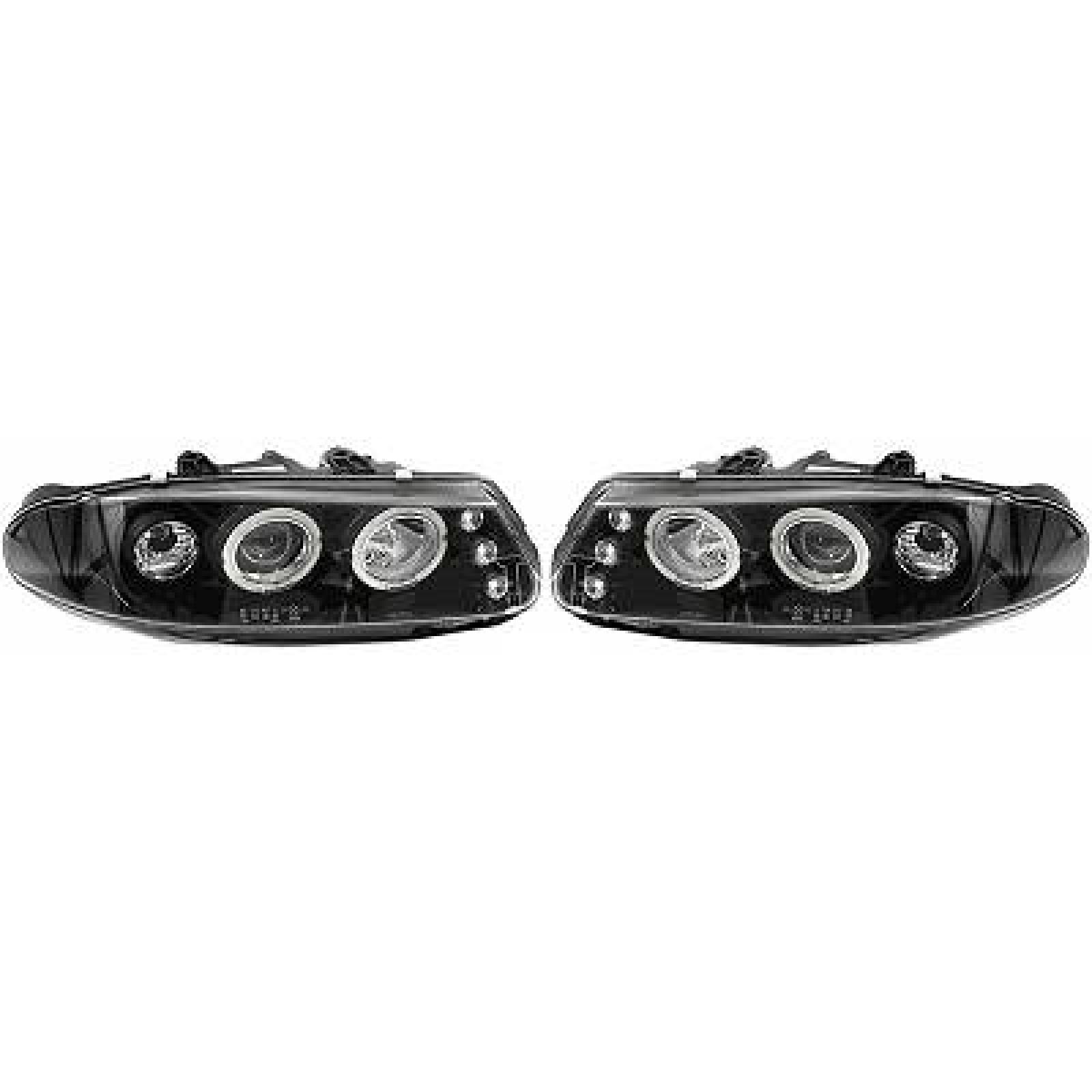 DESIGNSCHEINWF. SET   200, passend für 95-00     KLARGLAS/SCHWARZ