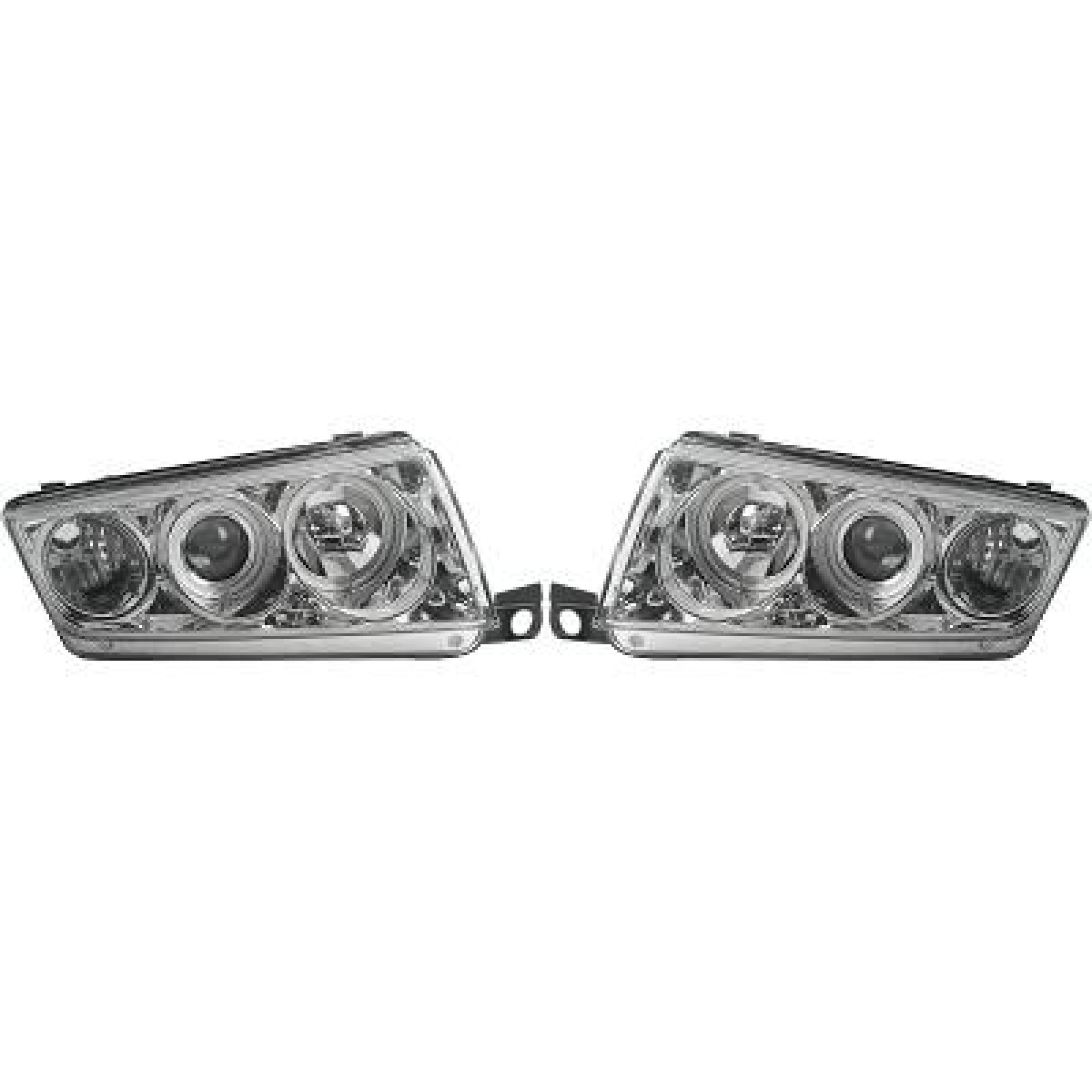 DESIGNSCHEINWF. SET FABIA, passend für 99-07 H7/H1 KLARGLAS/CHROM